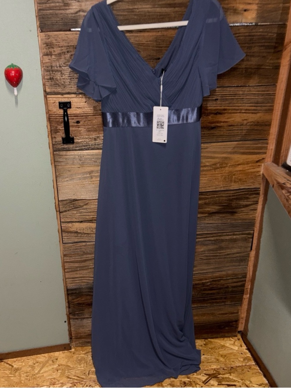 Women’s Slate Blue Evening Gown - Ever-Pretty - Picture 2 of 6